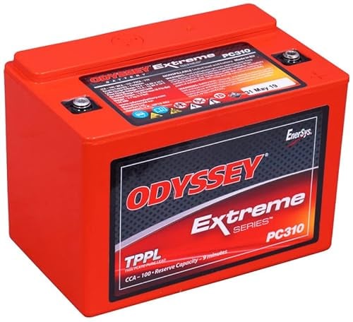 Odyssey PC310, ODS-AGM8E Reinblei Motorradbatterie, 12V 8Ah 100A (CCA), AGM Motorradbatterie mit enormer Startleistung, besonders zyklenfest und extrem robust