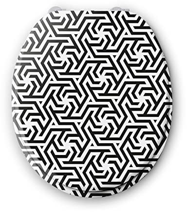 BENKI - Lunette De Toilette Farrow - Abattant WC Avec Frein De Chute - WC En Bois Avec Charnières En Acier Inoxydable & Ajustables - Forme Universelle