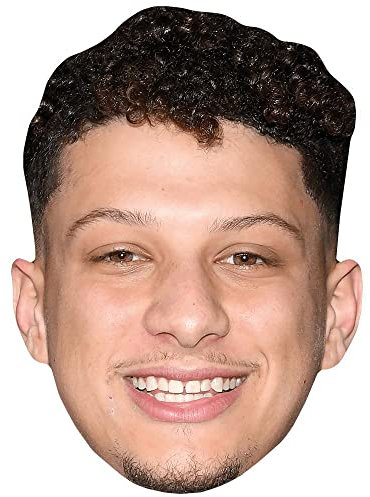 Patrick Mahomes (Smile) Maske aus Karton