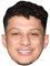 Patrick Mahomes (Smile) Maske aus Karton