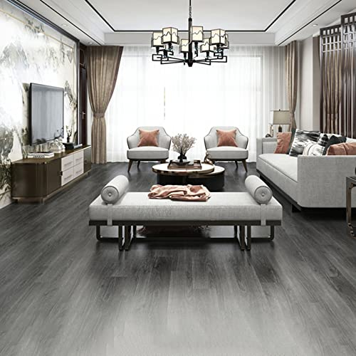 HARICSET Venylbodenbelag klick Vinyl-Fliesen Vinylboden Dielenboden Dünn Fliesen für Fußbodenheizung Wasserdicht(Size:5sqm,Color:1817-9)