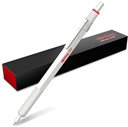 rOtring 600 Kugelschreiber | mittlere Spitze | Schwarze Tinte | perlweißer Schaft | nachfüllbar