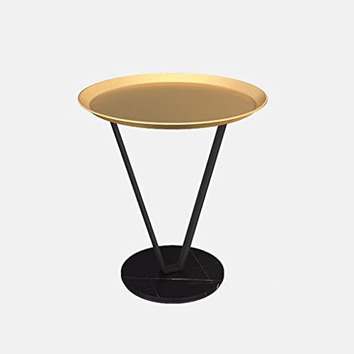 Beistelltische,Rock Board Wohnzimmer Sofa Balkon Kleiner runder Tisch Kleiner Teetisch 6