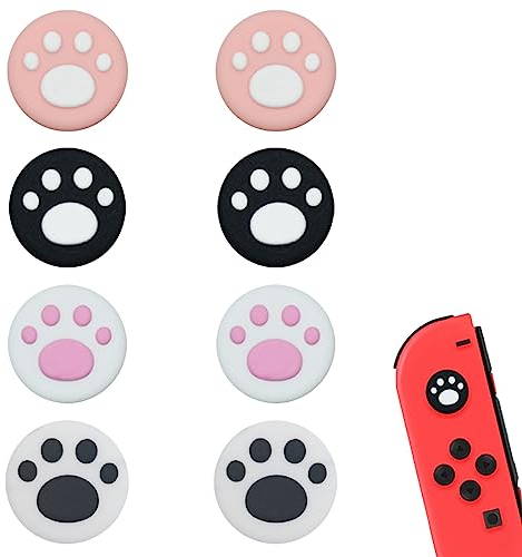 CUZYP 8 Stück Switch Stick Caps,Hüllen für Game Switche,Katzenkrallenform, Werden Hauptsächlich auf Gamepads Verwendet.