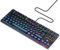 DURGOD Taurus K320 RGB TKL Tastiera meccanica | 88 tasti Tenkeyless | Cavo USB C | Doubleshot PBT | QWERTZ - Layout tedesco (Nebula RGB, Cherry Brown)