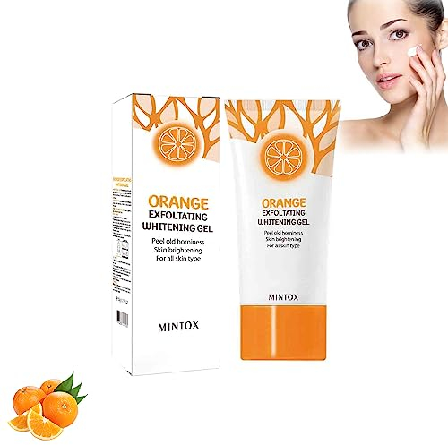 Gmeelan Orange Exfoliating Whitening Gel, Gmeelan Orange Exfoliating Gesichtspeeling-Gel, Orange aufhellendes Peeling-Gel-Gesichtspeeling, Feuchtigkeitsspendendes Peeling für das Gesicht (1PC)
