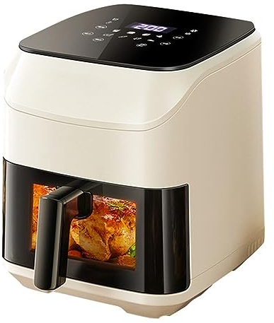 Friggitrice ad Aria Domestica da 7 Litri friggitrice ad Aria compatta friggitrice ad Aria visiva Senza Olio for Uso Domestico 1600 W Touch Screen Intelligente