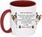 Liebe Hundemama Spruch Frauchen Tasse zweifarbig, mit deine libliegen. (Rot)