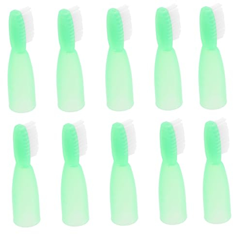 IWOWHERO 10St Gefängnis Zahnbürste Zahnbürste weiche Zahnbürste Mini-Zahnbürste Haushaltszahnbürste Zahnbürste reisen weiches Fell Reinigungsbürste Fingerbürste stellen Plastik