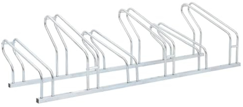 vidaXL Fahrradständer für 6 Fahrräder Freistehend Verzinkter Stahl