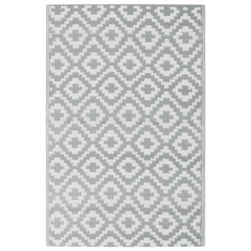 vidaXL Outdoor-Teppich ARAKIL Grau 190x290 cm PP