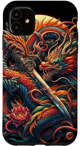 iPhone 11 Tattoo Art Chinese Dragon Blade Case