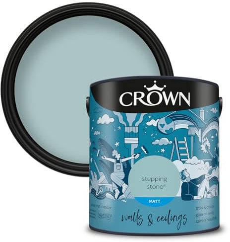 Crown Walls & Ceilings Matt Emulsion Paint, Size 2.5L, Stepping Stone