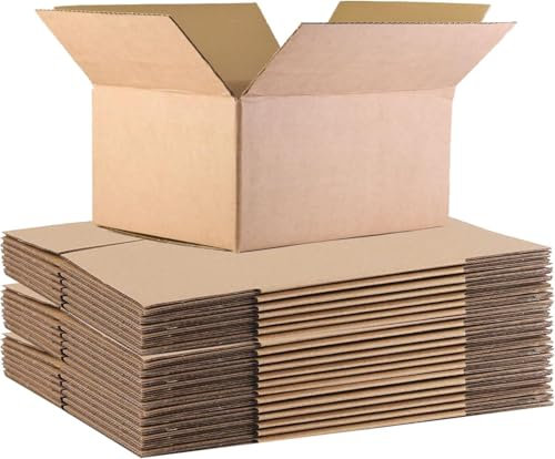 KARAVI Sturdy 8x6x4 Small Cardboard Shipping Boxes (203x152x102mm) – Single Wall, Pack of 30 | Durable Postal & Mailing Boxes for E-Commerce, Gifts, Fragile Items Packaging