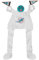 Littlearth NFL Cheering Sidekick Hat Miami Dolphins Team-Farbe
