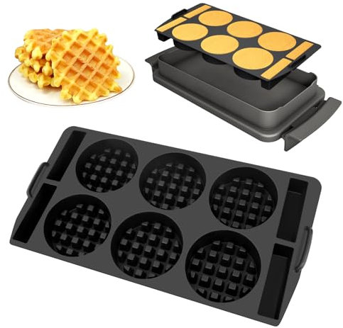 Insert à gaufres compatible avec Tefal OptiGrill XL, 4in1 XL, 2in1 XL, Elite XL, Plus + XL, Elite Plus XL, Insert de plat de cuisson en silicone Plaques à gaufres Accessoires