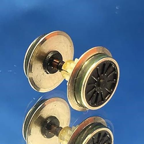 Generico SET DI RUOTE ROTAIE CON INGRANAGGIO SCALA N PER TRENO LOCOMOTIVA V 188 MODELLISMO FERROVIARIO (90127)