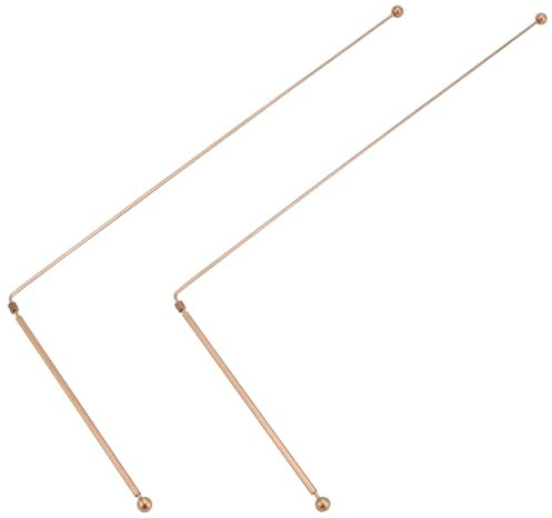 QWORK® 2PCS Baguettes de Radiesthésie en Cuivre Pur 99,9% - pour Divination et Enquêtes Paranormales