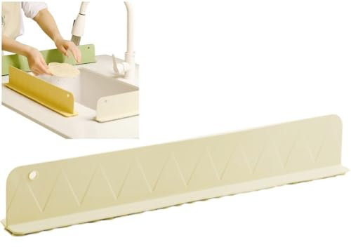 Protector De Fregadero, Protector De Agua De Silicona Para Fregadero, Protector De Fregadero Detrás Del Grifo, Protector Contra Salpicaduras De Fregadero De Isla De Cocina Con Base De Ventosa