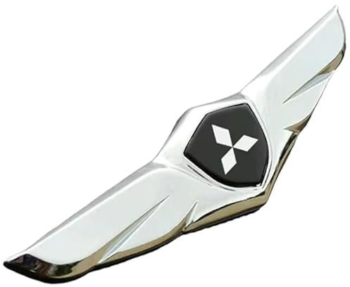 VAEVEN Auto Emblem Aufkleber für Mitsubishi Colt Lancer ASX Eclipse Cross Outlander L200, Auto Abzeichen Logo Karosserie Emblem Abzeichen Aufkleber, Abzeichen Dekoration Aufkleber Auto Zubehör,A