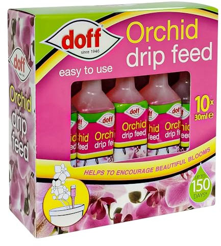 10PK Orchid Feed Drip 30ml Perfect Orchid Food for Hanging Baskets & Tubs & Orchid Drip Feed Easy to Use Help in the Growth Indoor House Plant - Colors & Bloom House Plant Food