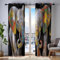 2Er Set Blickdicht Vorhänge Wohnzimmer, 3D Farbe Elefant Muster Blickdicht Schlaufenschal Abstrakt Verdunkelungsvorhang, Lärmminderung Gardinen Fensterdekoration H160 X B140 cm