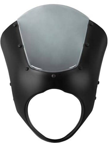 UJSSET Motorrad Front Scheinwerfer Verkleidung Maske Windschutzscheibe Windschutz Für K&awasaki Für Vulcan S 650 2015-2023 VN650 Scheinwerfer Windabweiser Windschutzscheibe