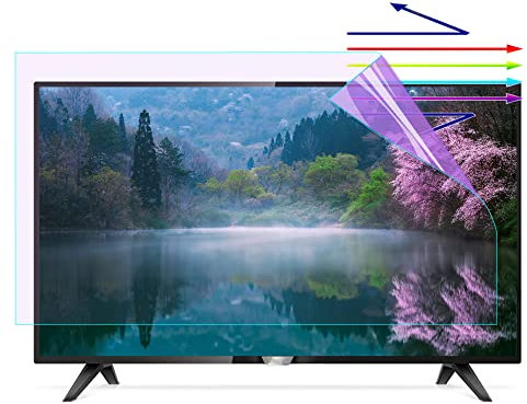 TWALOTPEX Blue Light Blocking Screen Protector Blue Light for 48-65 Inch,Indoor & Outdoor Matte Glare Filter Film,for LCD,LED,4K OLED & QLED HDTV(48in 1056x596mm)