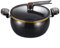 Faitout multifonction en fonte pour cuire des soupes et raccourcir le temps de cuisson (8 l, noir)