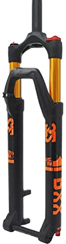 LYDSB Forcella MTB Downhill 26 27,5 29 Pollici DH Mountain Bike Sospensione 28,6 mm Forcella ad Aria Dritta Escursione 120 mm Regolazione del Rimbalzo Perno Passante 100x15 mm Forcella