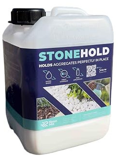 STONEHOLD - Resin Mill 5m2 Premium Gravel Binder for Stones, Bark & Mulch. Non-Toxic, Ready to Use, Long-Lasting Garden Fix for Borders, Paths & Beds.