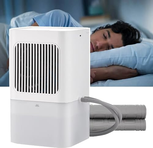 Cooling Mattress Topper for the Bed, Electric Water Cooler Mattress Pad System for Hot Sleepers and Night Sweat, 3 Lengths Adjustable, 2L Visible Water Tank, 160 x 140 cm