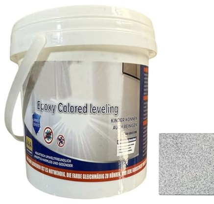ETUCYNG Vernice per pavimenti epossidica - Vernice epossidica effetto sabbiato, effetto marmo, effetto marmo, antiscivolo, per calcestruzzo, piastrelle in legno,