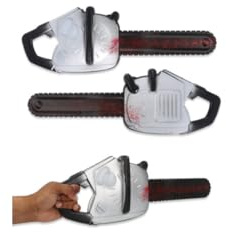 Fake Chainsaw with Blood Effect – Realistic Halloween Horror Prop Weapon for Fancy Dress, Haunted House Decorations, Scary Costume Accessories