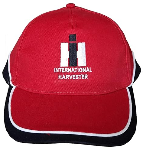 Bimaxx Oldtimer Kappe IHC International Harvester Baseball-Cap Mütze mit gesticktem Traktor Motiv