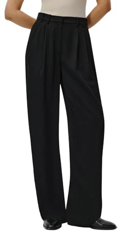 LeGer Kora Hose - Stoffhose Damen mit Bundfalten - lockere Passform - Anzughose mit Satin-Finish - Mode für Damen - by Lena Gercke - Gr. 34-44