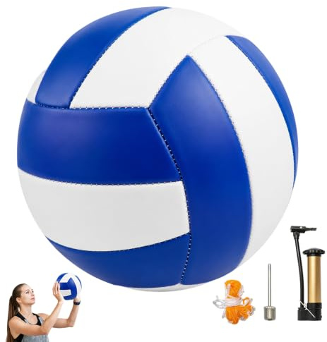 Mineup Volleyball Offizielle Größe 5, Soft Touch Beach Volleyball, Beachvolleyball mit Rucksack und Pump Mesh Bag für Outdoor Indoor Pool Fitnessstudio, Geschenke für Jugendliche
