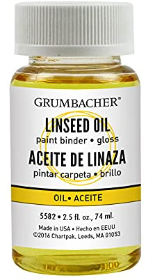 Grumbacher Linseed Oil Medium for Oil Paintings, 2-1/2 Oz. Jar, #5582, Original version