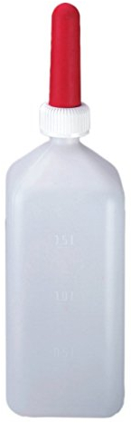 Kerbl Milchflasche 2 Liter komplett montiert, Flasche zur Tieraufzucht - 1426