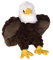 Wild Republic 11015 11497 Plüsch Adler, Cuddlekins Mini Kuscheltier, Stofftier 20 cm, Multi, Weißkopfseeadler