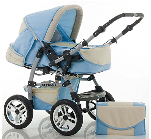 Kombi-Kinderwagen Flash 2 in 1 inkl. Sportsitz und umfangreichem Zubehör in 38 Farben