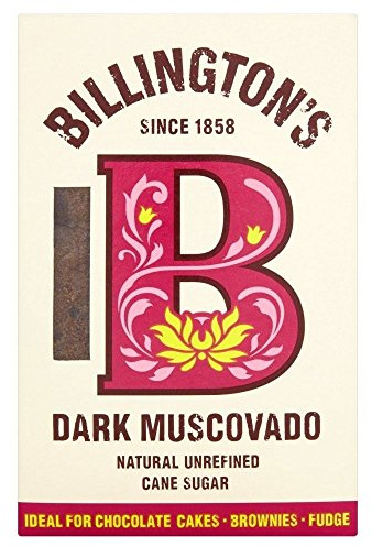 Billington's Natural Unrefined Dark Muscovado Cane Sugar (500g) - Pack of 6