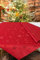 KAMACA Lotus Effekt Tischdecke Magic Stars mit Sternen Motiv - mit FLECKSCHUTZ - Flüssigkeiten perlen einfach ab Winter Weihnachten (Mitteldecke 85x85 cm, Rot)