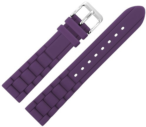 MARBURGER Uhrenarmband 18mm Silikon Lila - 9201854200120