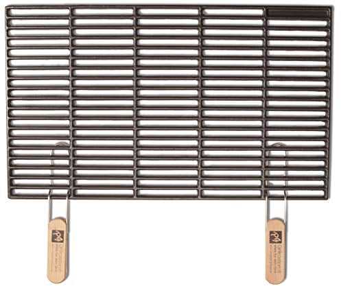 GRILLROSTPROFI Gusseisen-Grillrost 67 x 40 cm mit abnehmbaren Handgriffen von Ihrmen