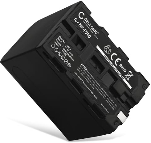 CELLONIC, Akku für Kamera kompatibel mit Sony NP-F970, NP-F960, NP-F950, DCR-VX1000 (7.4V, 6600mAh)