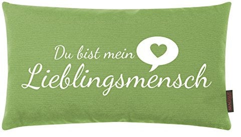 Kissen Lieblingsmensch kiwi 25x45cm Made in Germany