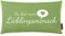 Kissen Lieblingsmensch kiwi 25x45cm Made in Germany