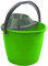 MAYA Cubo Redondo 13L. Polipropileno Resistente. Apto Uso Profesional y Doméstico (Color Verde)