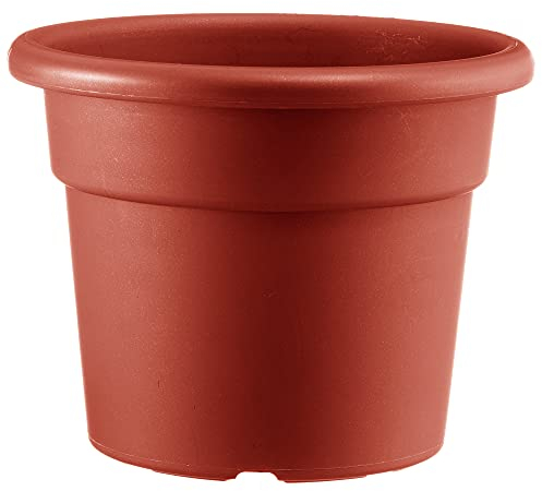 Art Plast Zylinder Blumentopf zylindrisch Ø 16 cm, Terrakotta